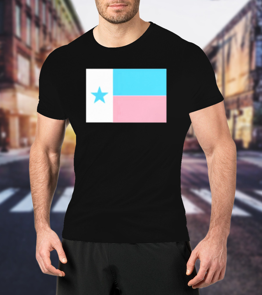 Flags Mashup Bot Texas Trans Pride Trans Texas Flag T-Shirt