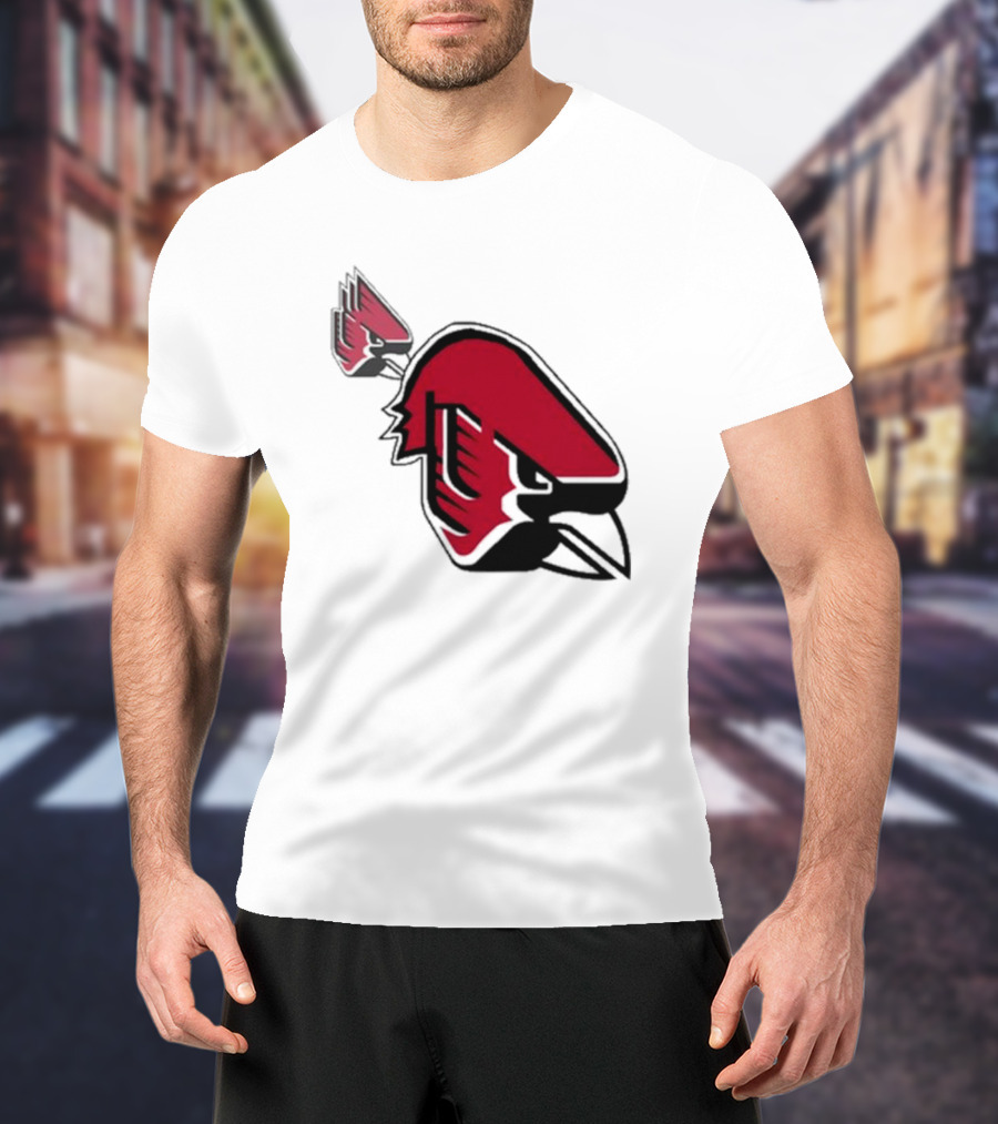 Ball State Cardinal With A Mustache Logo Concept T-Shirt