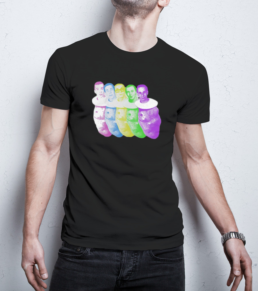 Colorful Devo Spuds Five Potato Heads T-Shirt