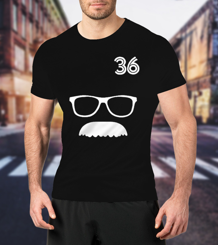Trending Jays Fans Wearing 36 Davis Schneider Glasses And Moustache T-Shirt