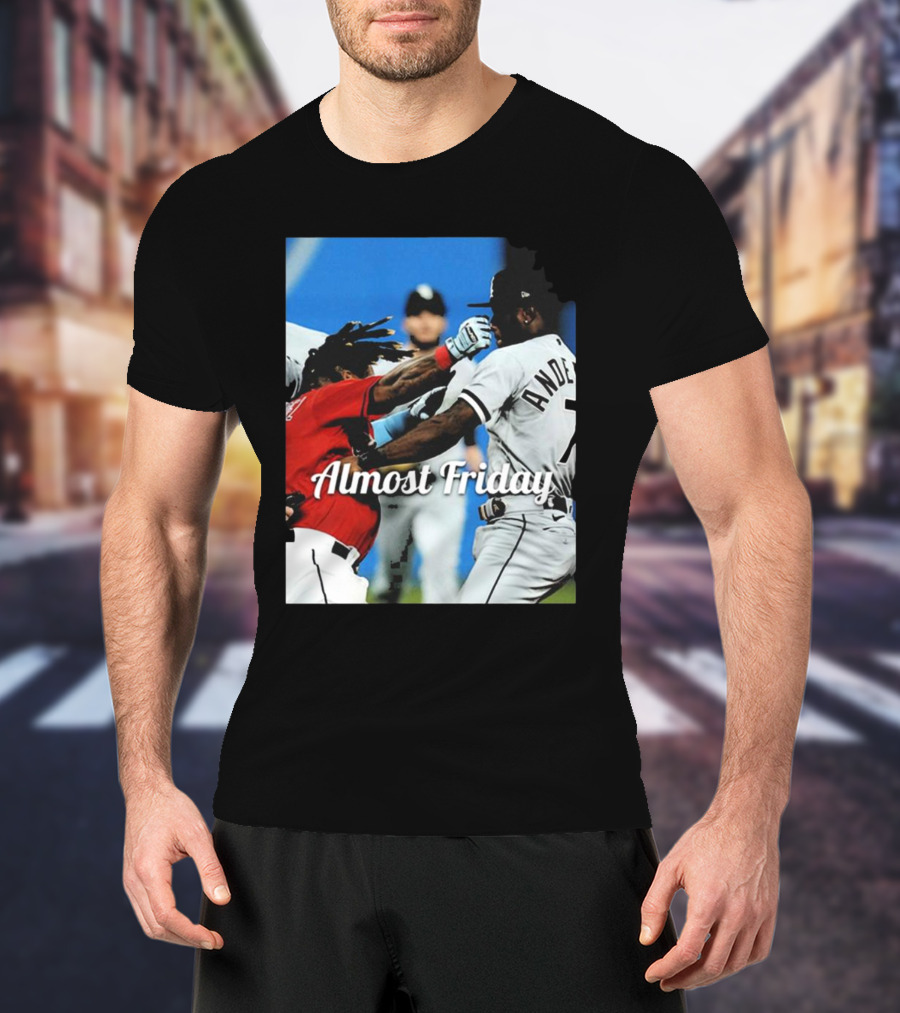 Almost Friday Baseball Knockout Action T-Shirt