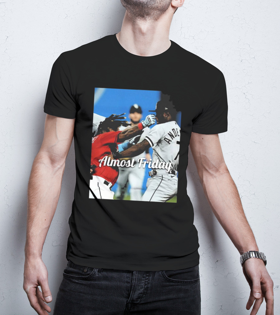 Almost Friday Baseball Knockout Action T-Shirt