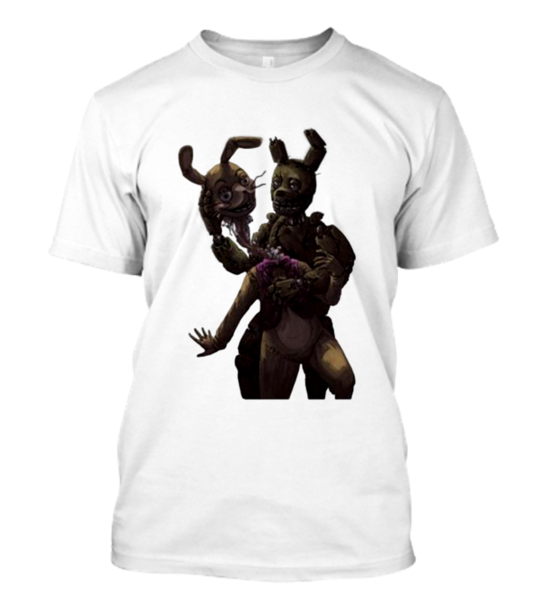 Gumchew Springtrap Malhare Battle Showdown Iconic Horror Character Face-off T-Shirt
