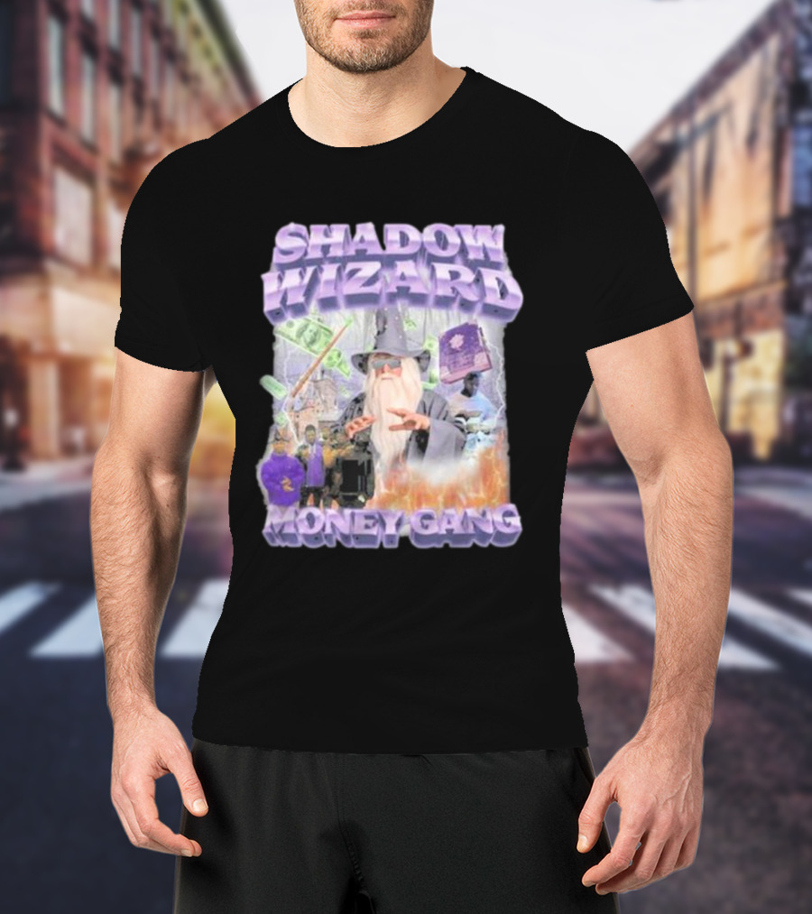 Shadow Wizard Money Gang Swagstimulus Magical Power Dollar Vibes T-Shirt