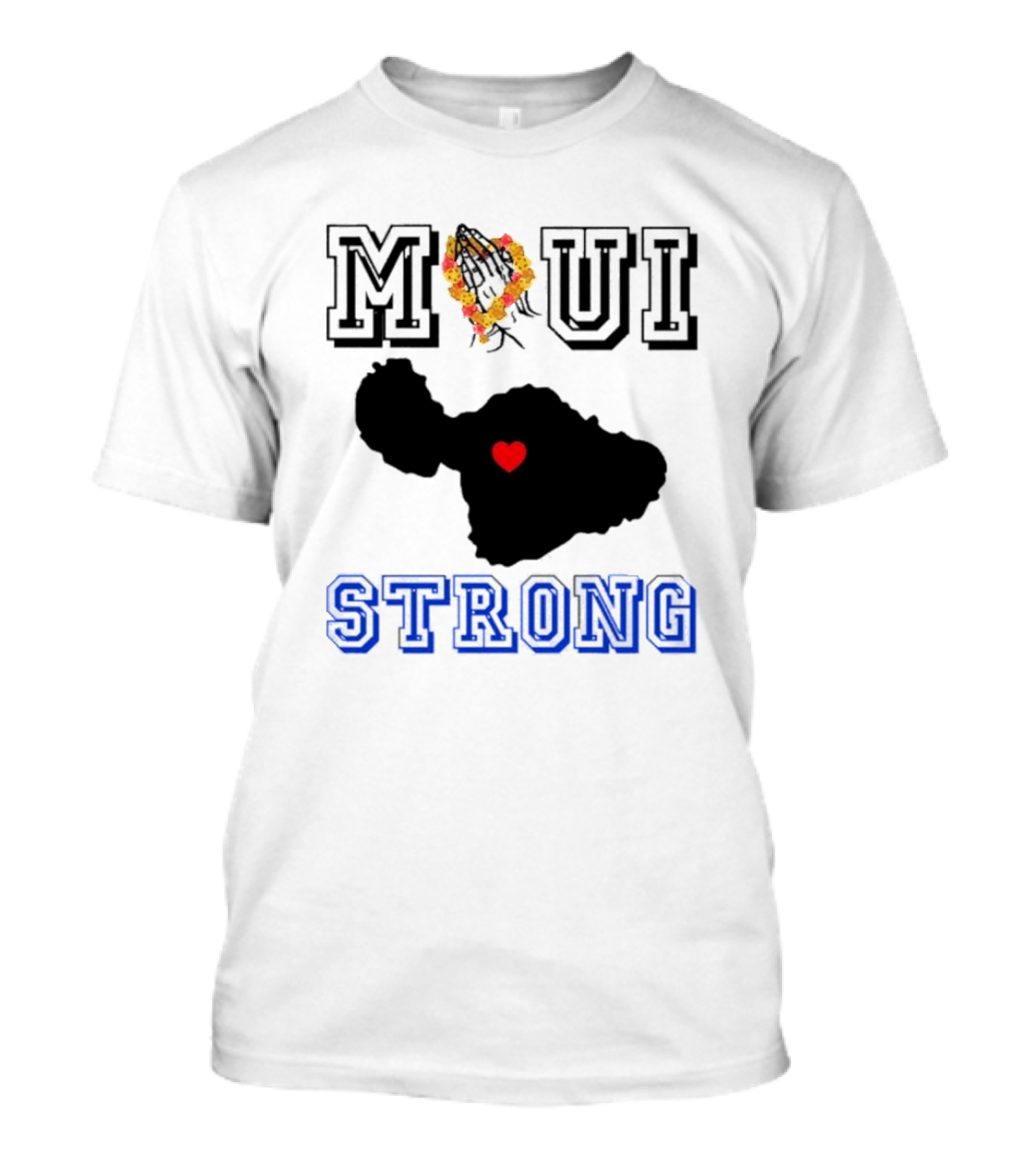 Maui Strong Support Hawaiian Island Lahaina Sunset Summer T-Shirt