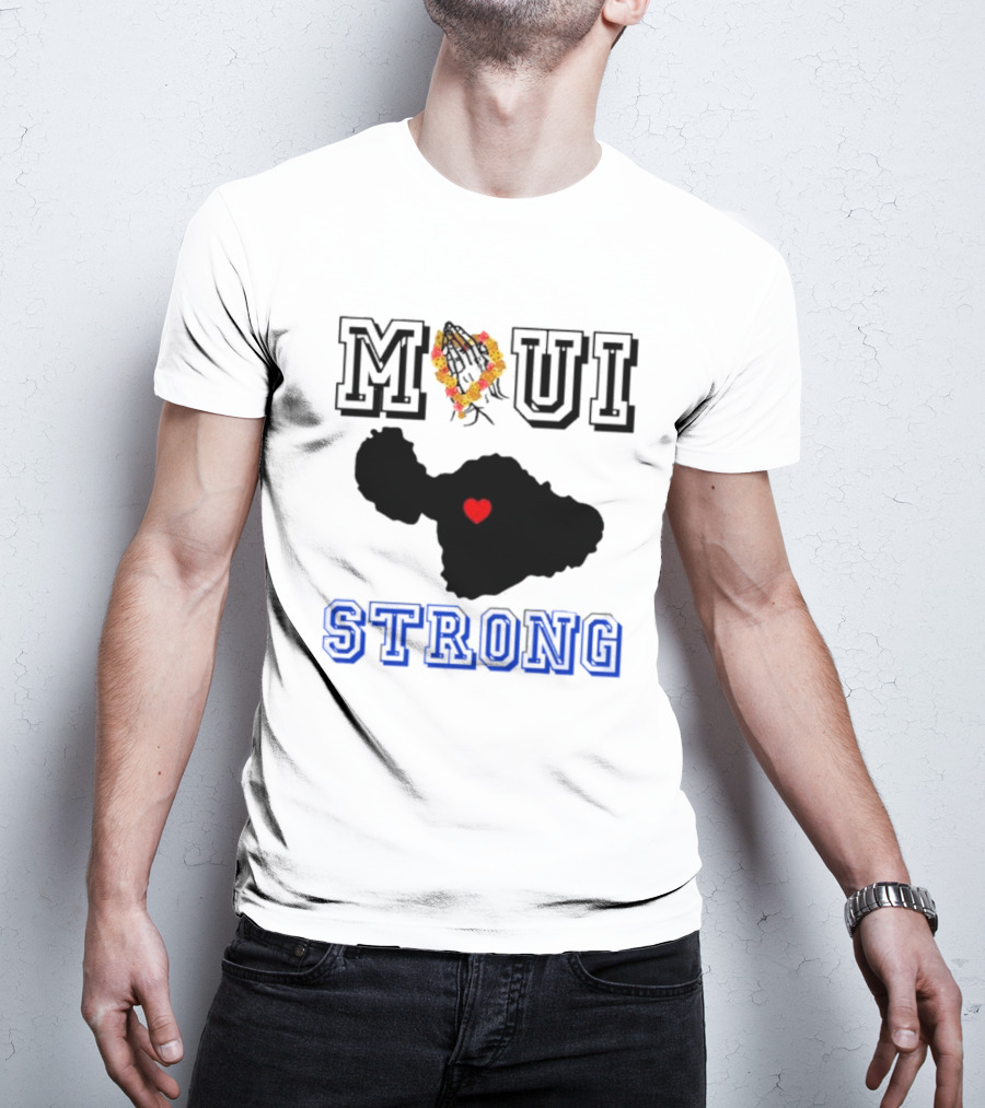 Maui Strong Support Hawaiian Island Lahaina Sunset Summer T-Shirt