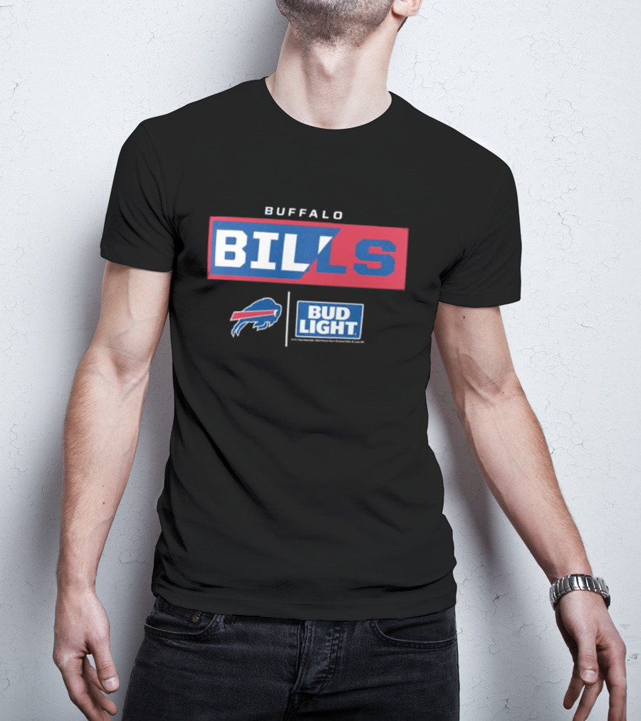Buffalo Bills Bud Light NFL Collaboration T-Shirt