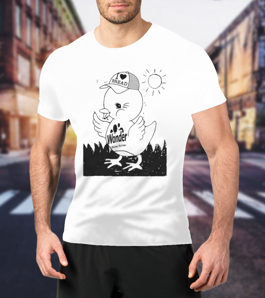 Wonder Bread Duck I Love Bread T-Shirt