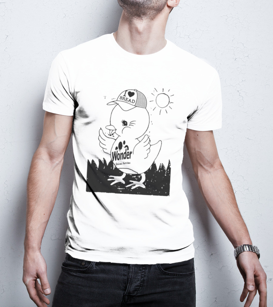 Wonder Bread Duck I Love Bread T-Shirt