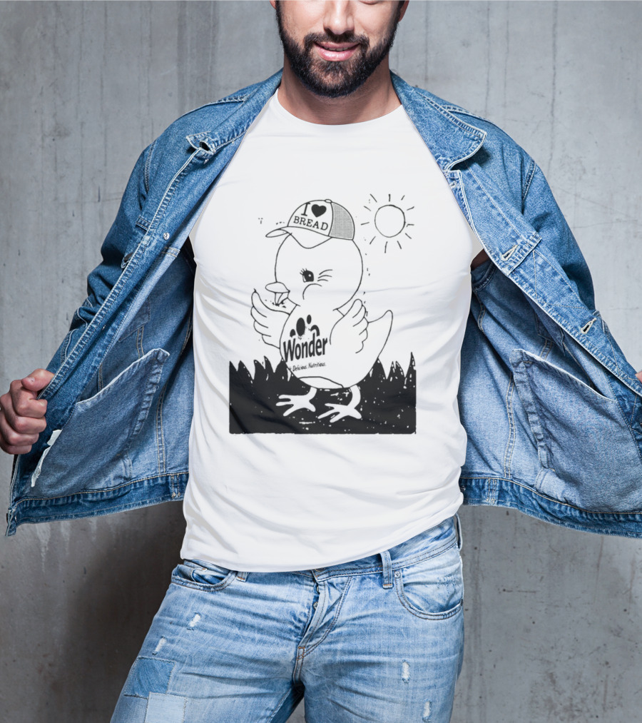 Wonder Bread Duck I Love Bread T-Shirt