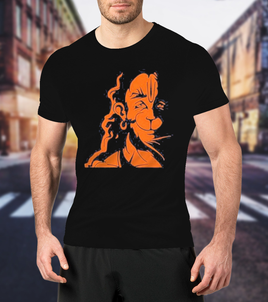 Happy Hanuman Iconic Orange T-Shirt