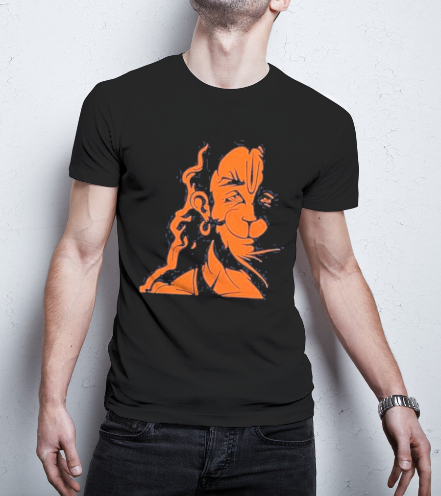 Happy Hanuman Iconic Orange T-Shirt