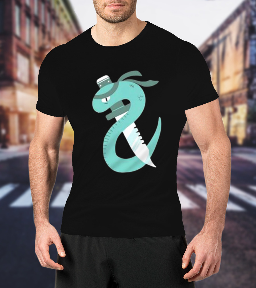 Eat More Snakes Karate Snake With Sushi Headband T-Shirt