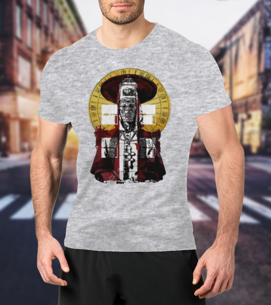 Dozens Of Rebel Moon Roman Numeral Halo Clergyman T-Shirt