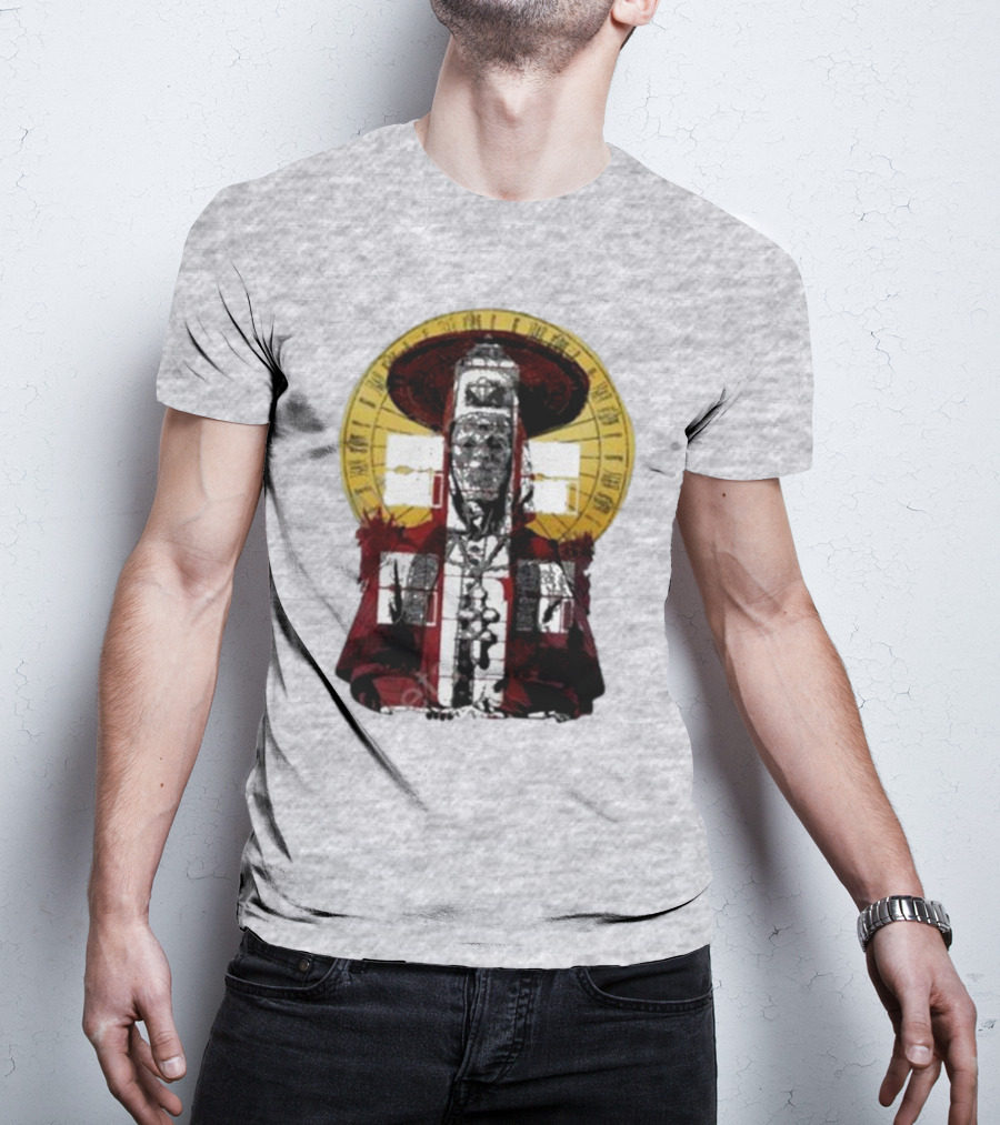 Dozens Of Rebel Moon Roman Numeral Halo Clergyman T-Shirt