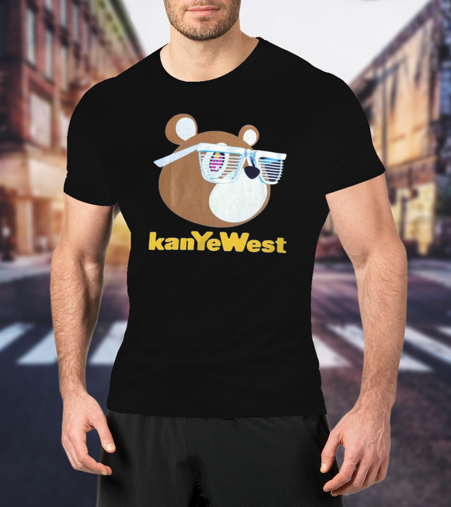 Kanye West Graduation 2007 Merch Mirrored Bear T-Shirt
