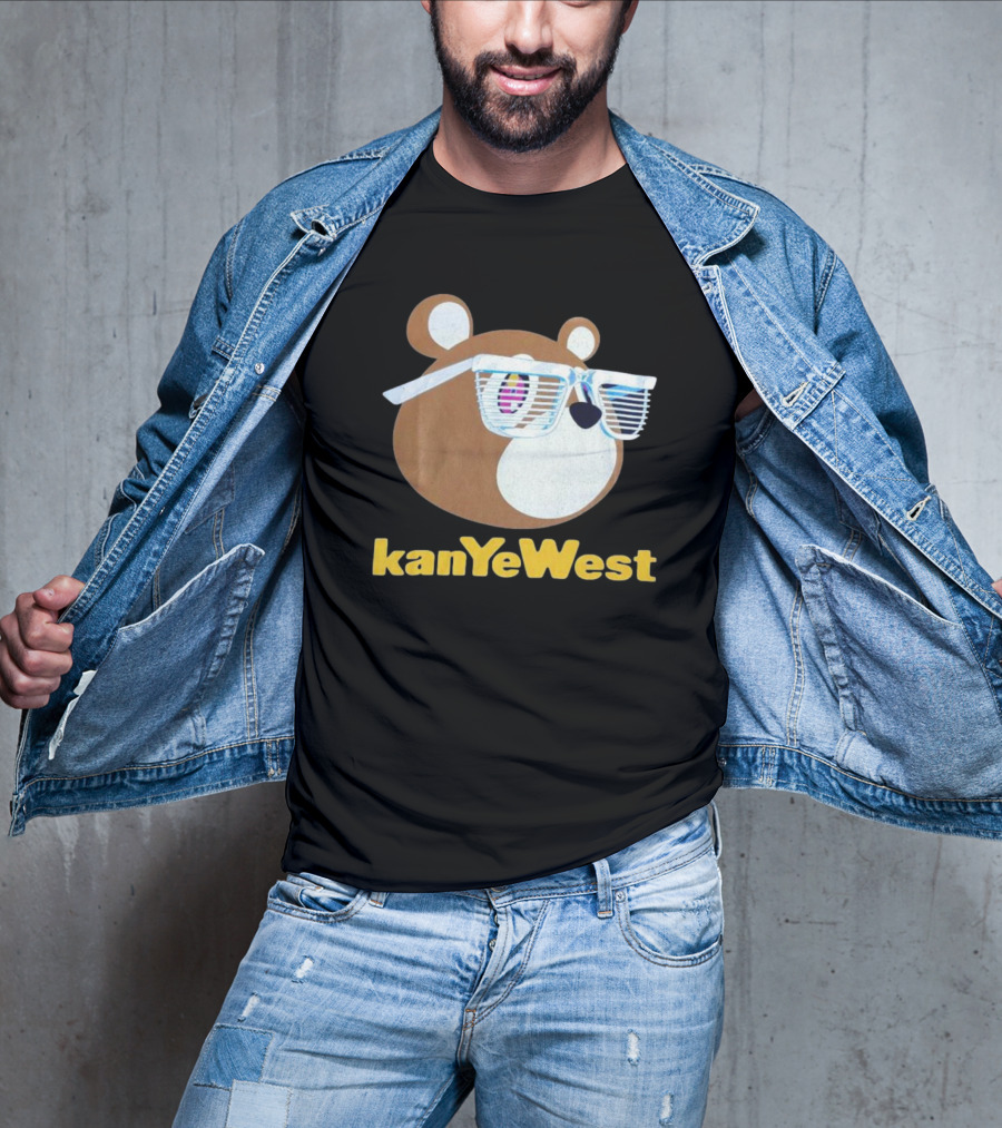 Kanye West Graduation 2007 Merch Mirrored Bear T-Shirt