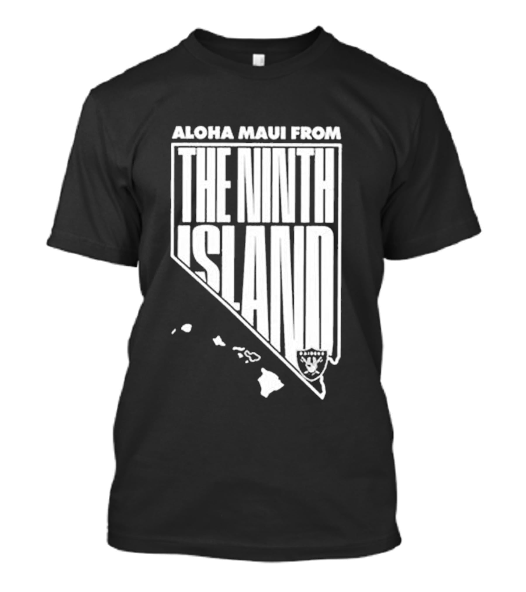 Aloha Maui From The Ninth Island Raiders Nevada Map T-Shirt