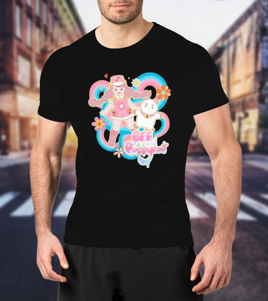 Bee And Puppycat Sunkissed Space Floral Friendship Adventure T-Shirt