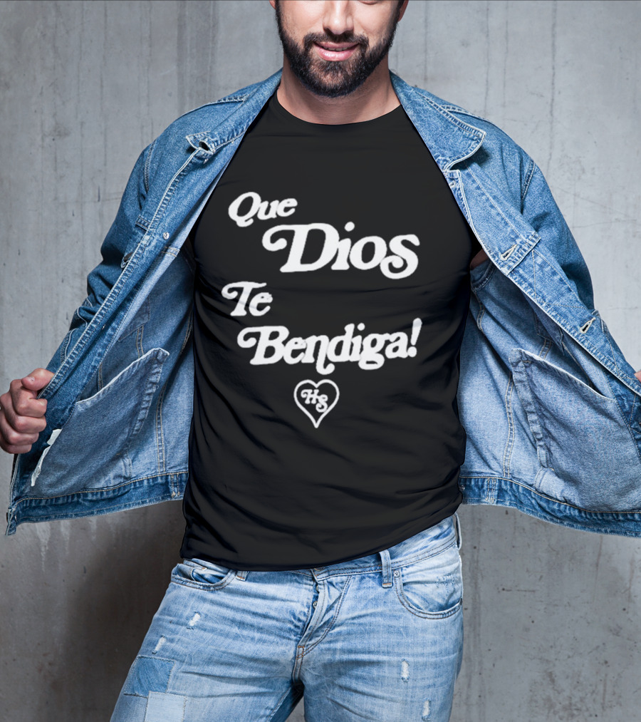 Heaven Sent Que Dios Te Bendiga HS Heart T-Shirt