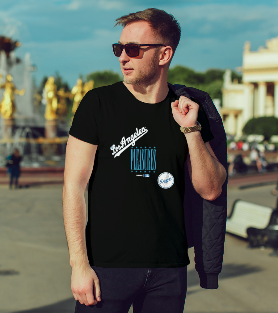 Los Angeles Dodgers PLEASURES MLB Collaboration T-Shirt