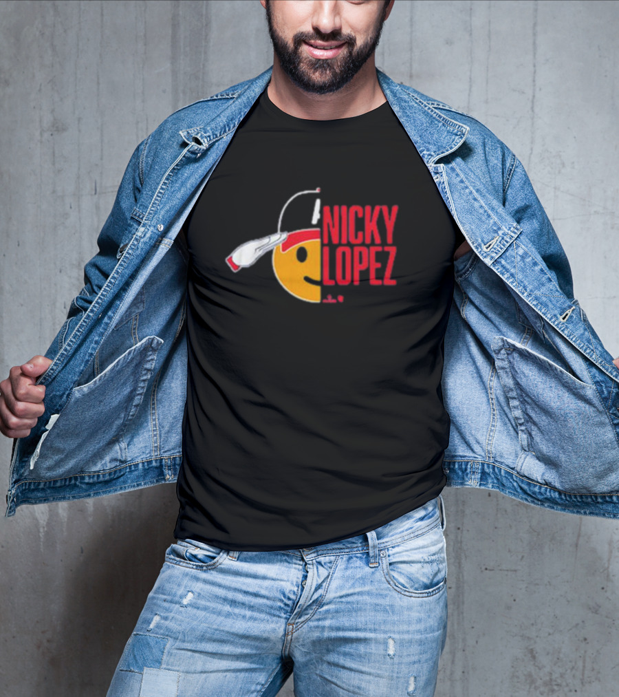 Nicky Lopez Salute Icon Atlanta Braves T-Shirt