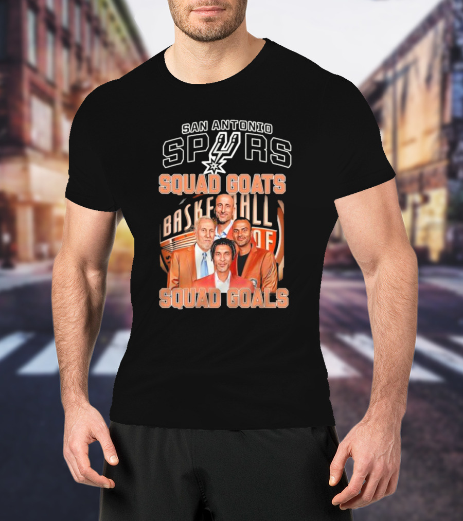 San Antonio Spurs Basketball Squad Goats Squad Goals T-Shirt