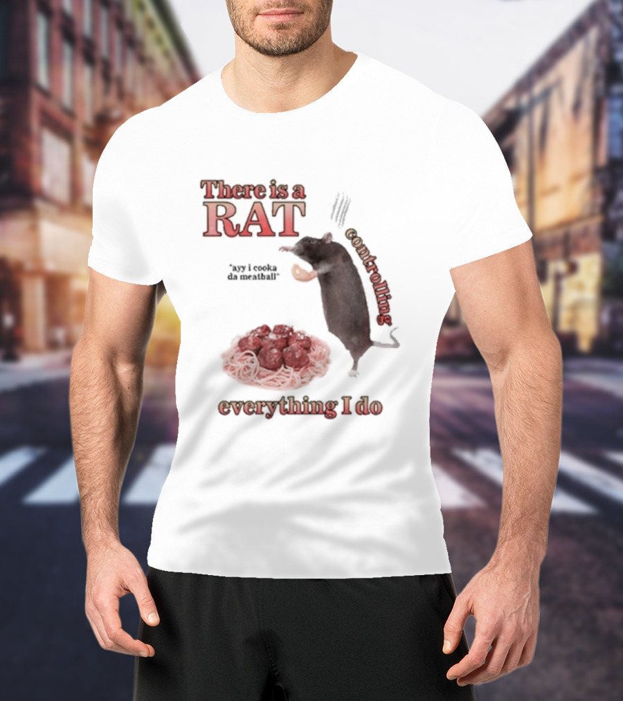 There Is A Rat Controlling Everything I Do Ayy I Cooka Da Meatball T-Shirt