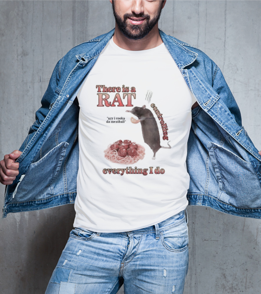 There Is A Rat Controlling Everything I Do Ayy I Cooka Da Meatball T-Shirt