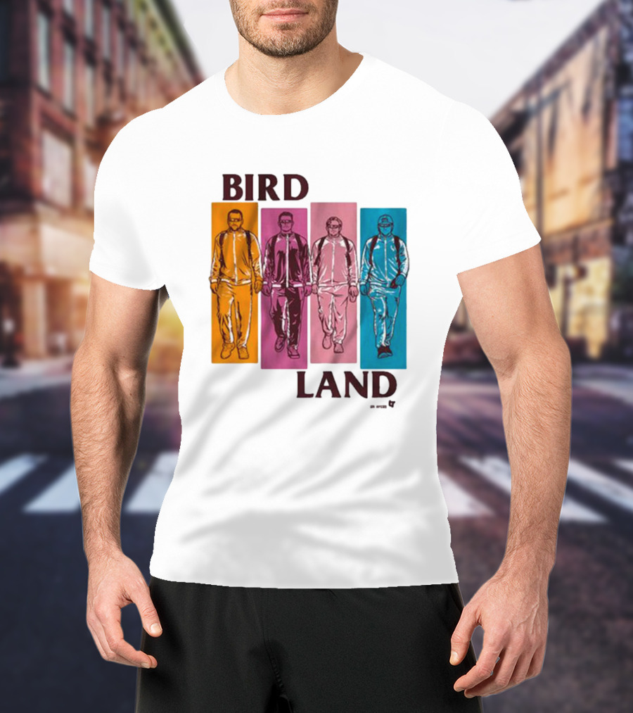 BIRDLAND BROS WALKING COLOR PANELS T-Shirt