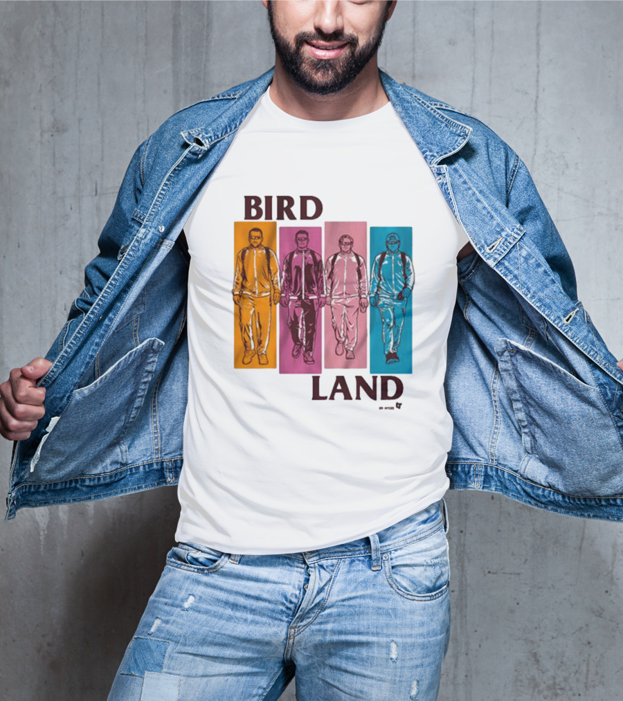 BIRDLAND BROS WALKING COLOR PANELS T-Shirt