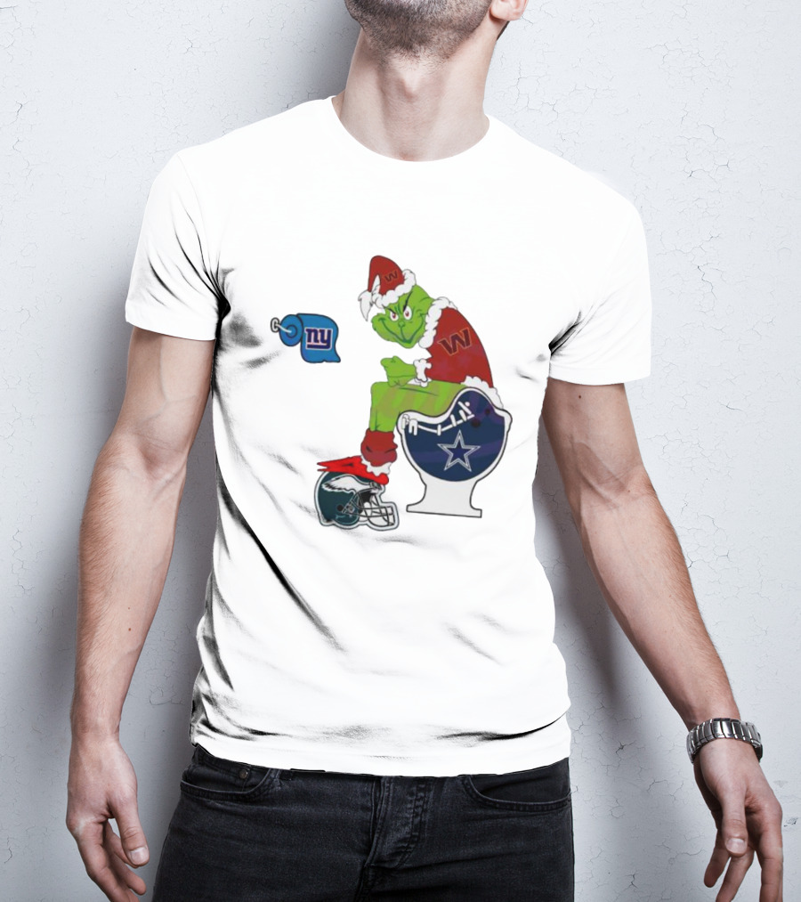 The Grinch New York Giants Dallas Cowboys Philadelphia Eagles Washington Commanders NFL Rivalry T-Shirt