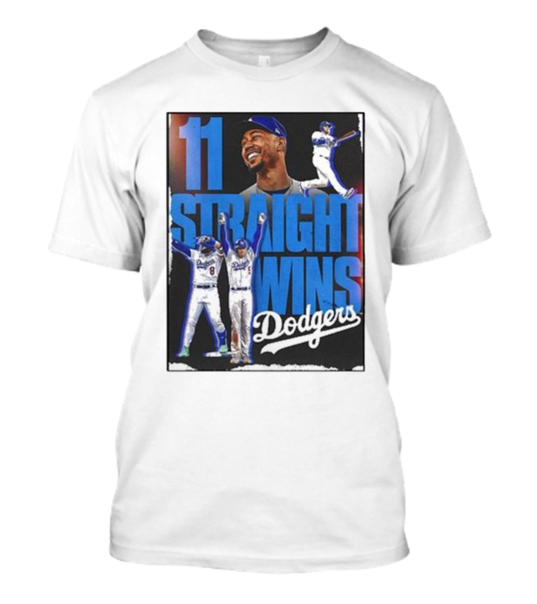 11 Straight Wins Dodgers T-Shirt