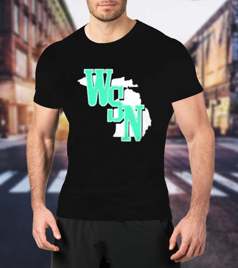 WSN Woodward Sports Michigan Text T-Shirt