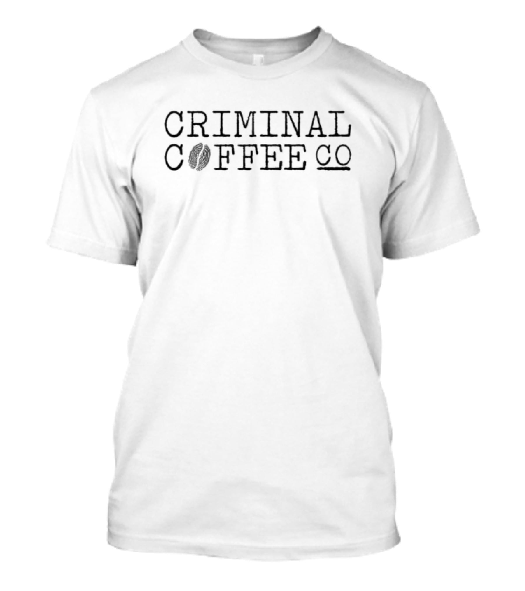 CRIMINAL COFFEE CO Beverage Branding Emblem T-Shirt