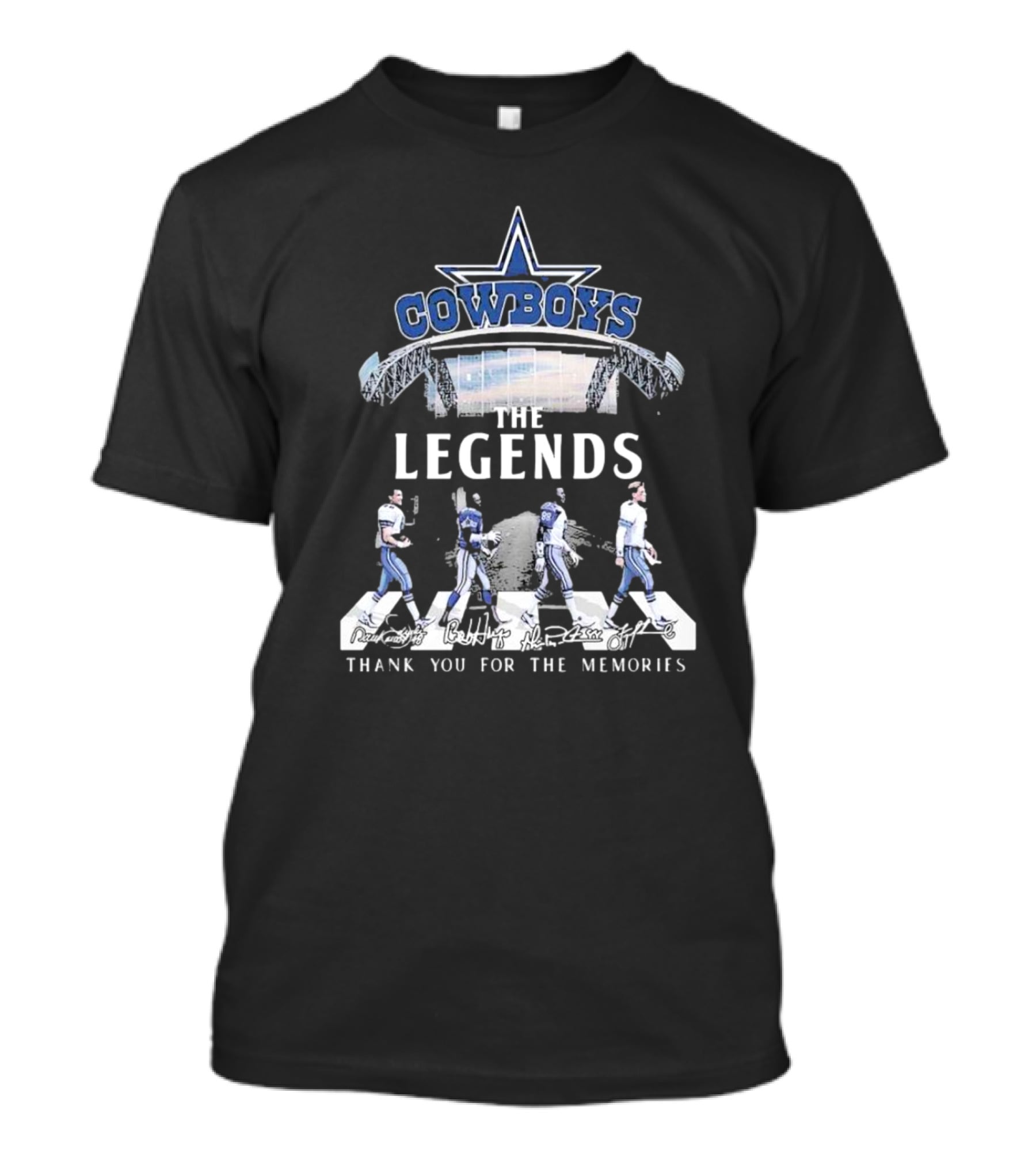 Cowboys The Legends Thank You For The Memories Dallas Stadium Players T-Shirt