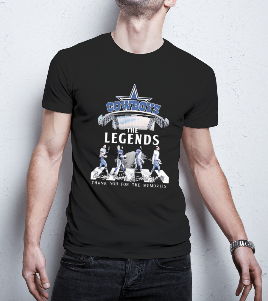 Cowboys The Legends Thank You For The Memories Dallas Stadium Players T-Shirt