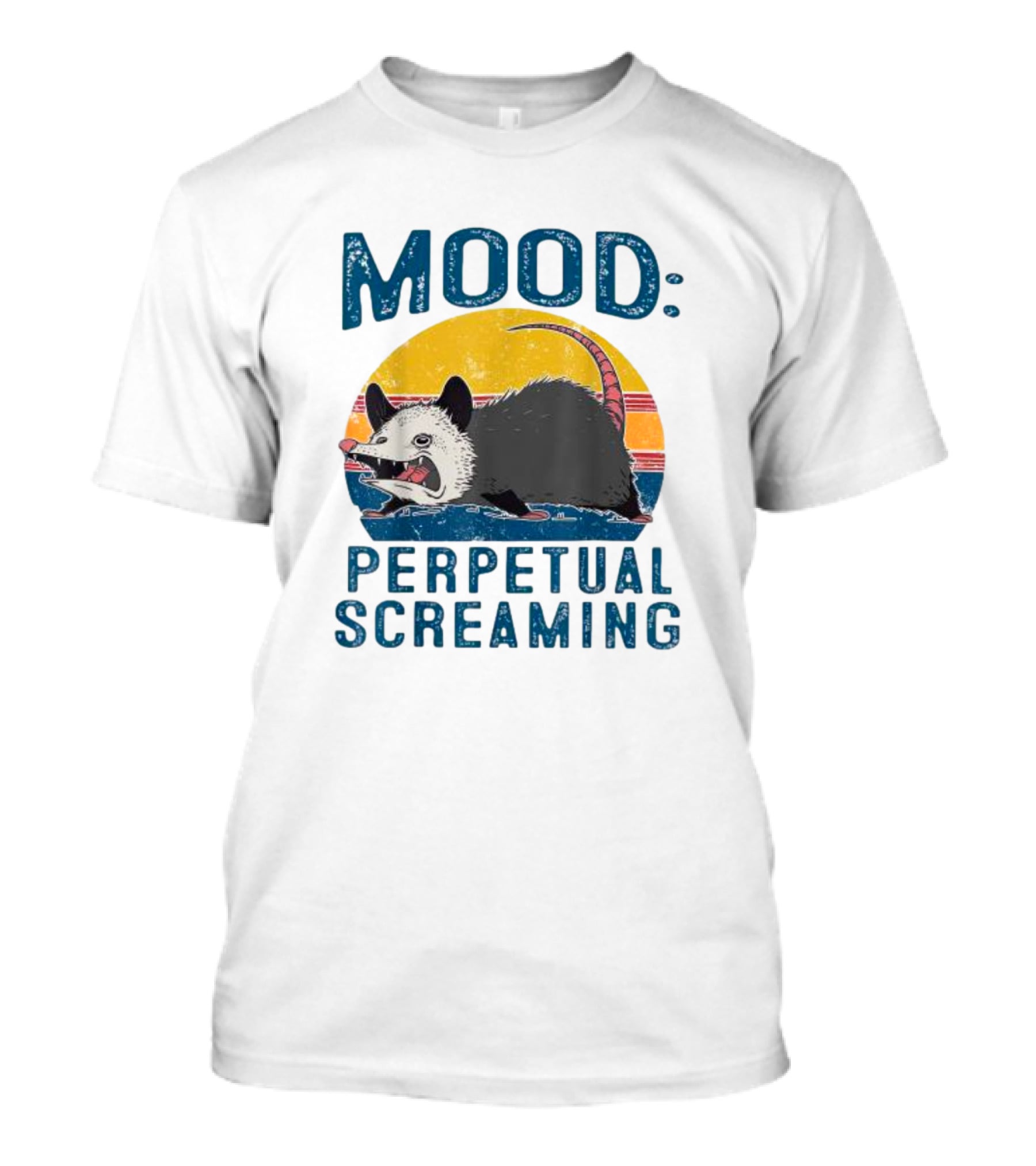 Mood Perpetual Screaming Opossum Vintage T-Shirt