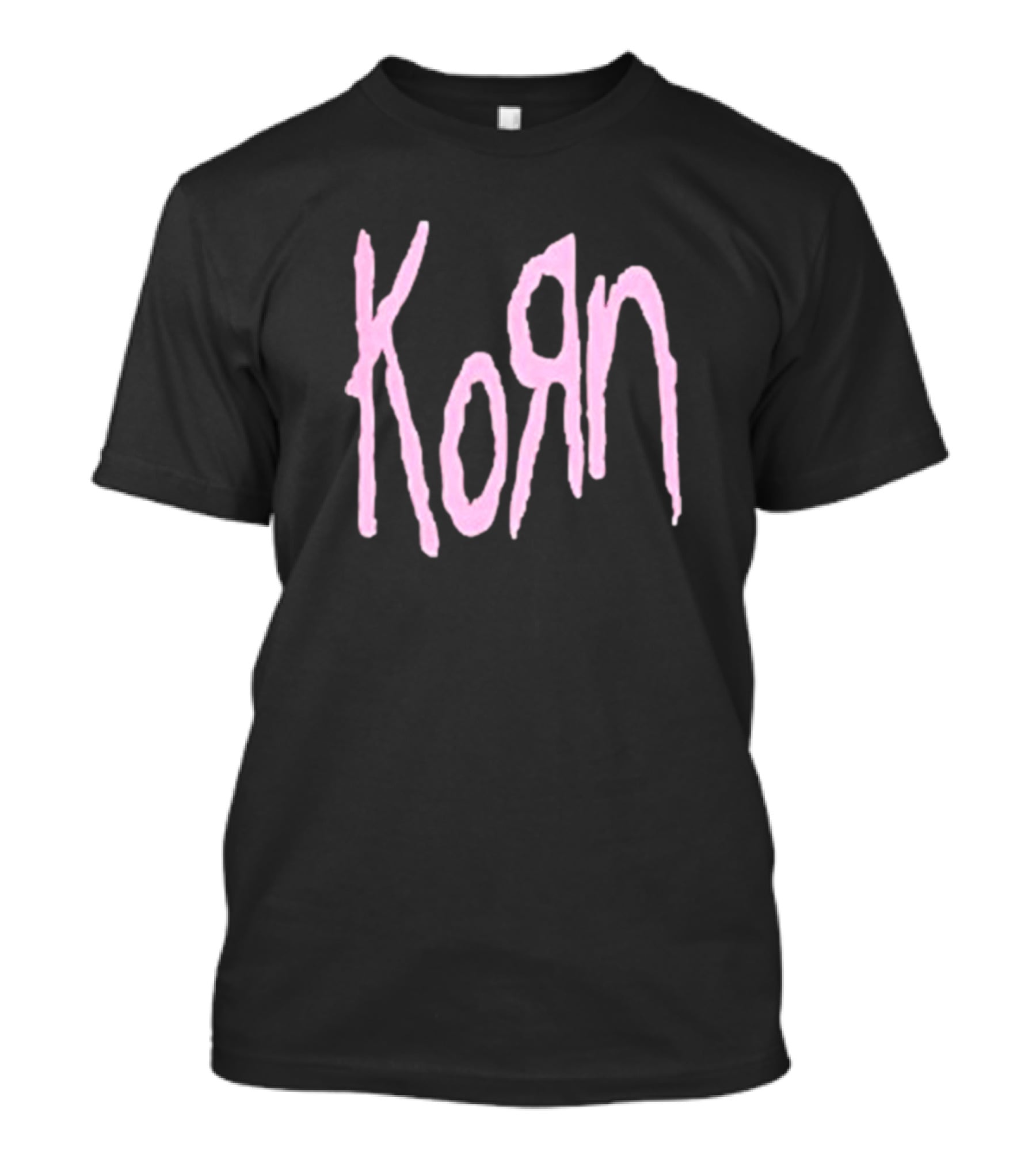 Korn Black And Pink Logo T-Shirt