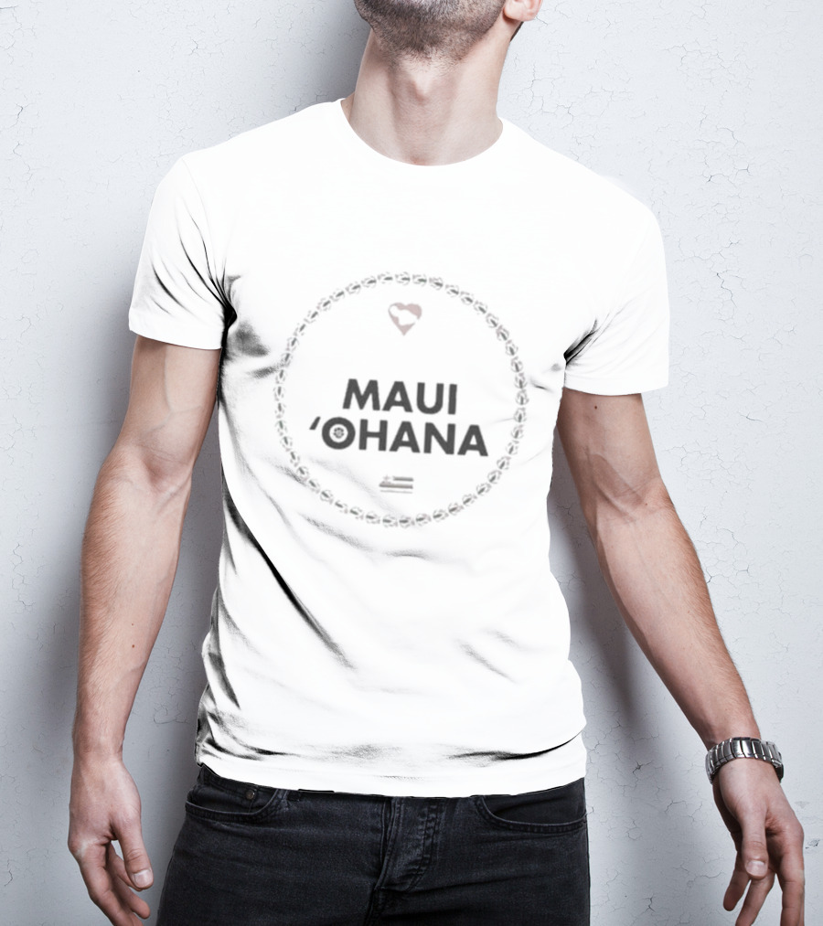 Maui 'Ohana Heart Circle T-Shirt