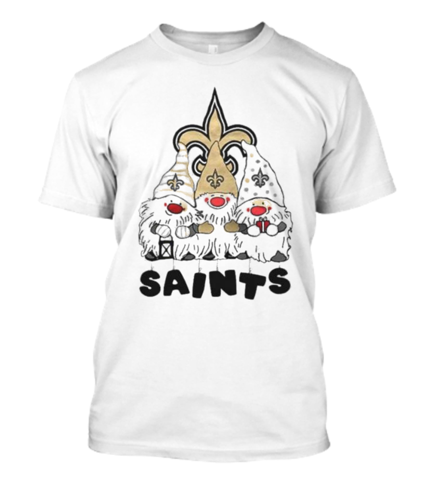 New Orleans Saints Gnomes Fleur-de-Lis Highlights T-Shirt