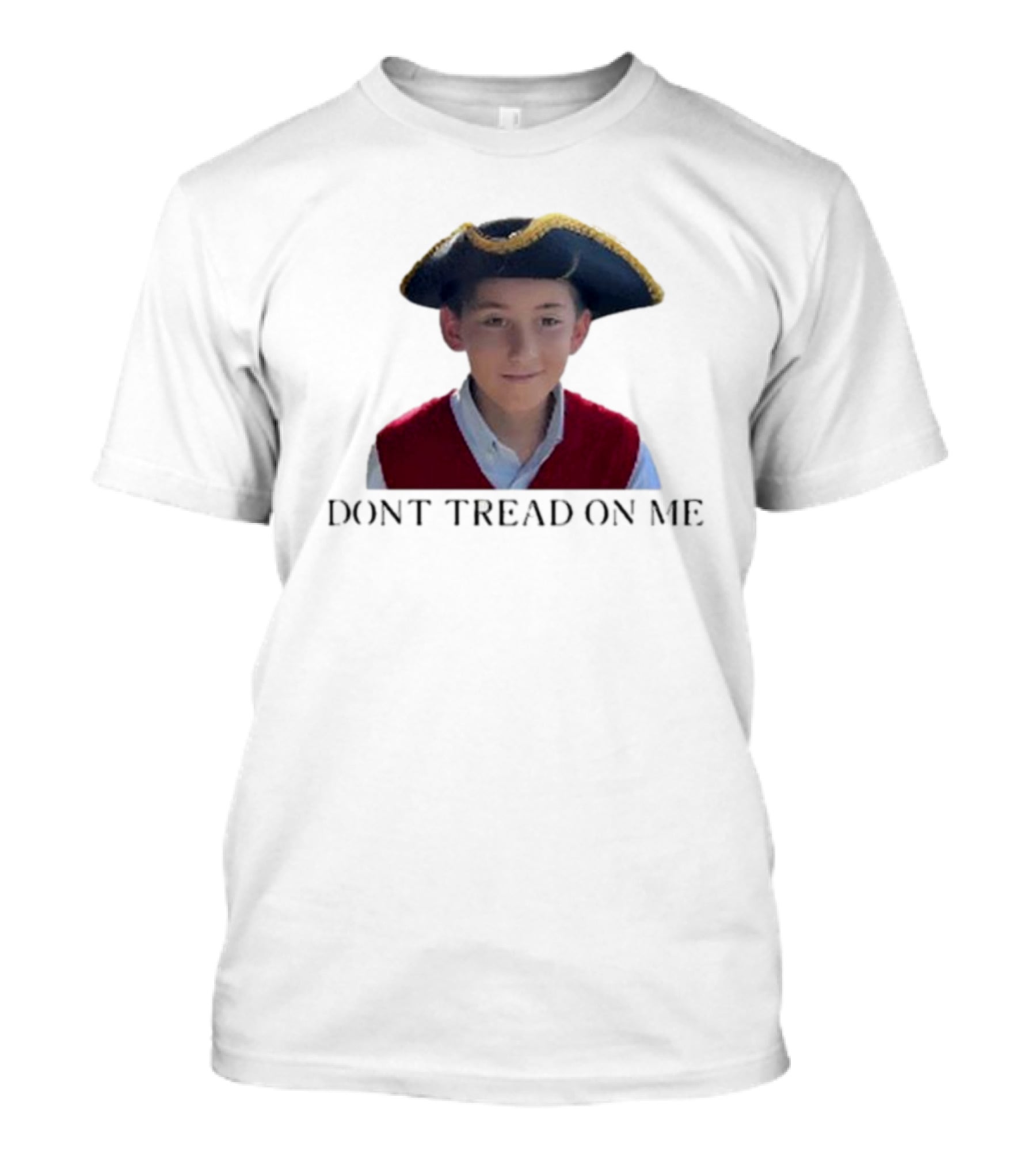 12 Year Old Boy Don't Tread On Me Revolutionary Hat T-Shirt