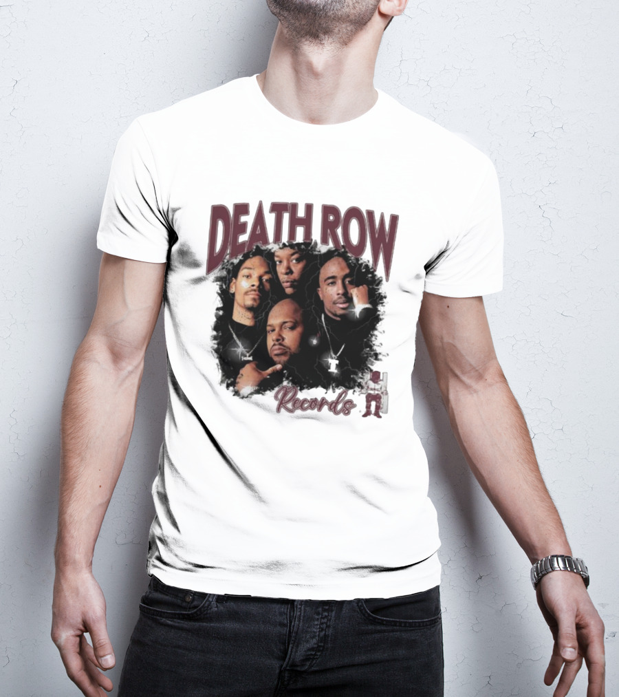 Burgundy Death Row Records Legends 5s T-Shirt