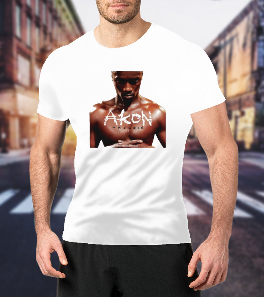 Akon Trouble Album Cover Image T-Shirt