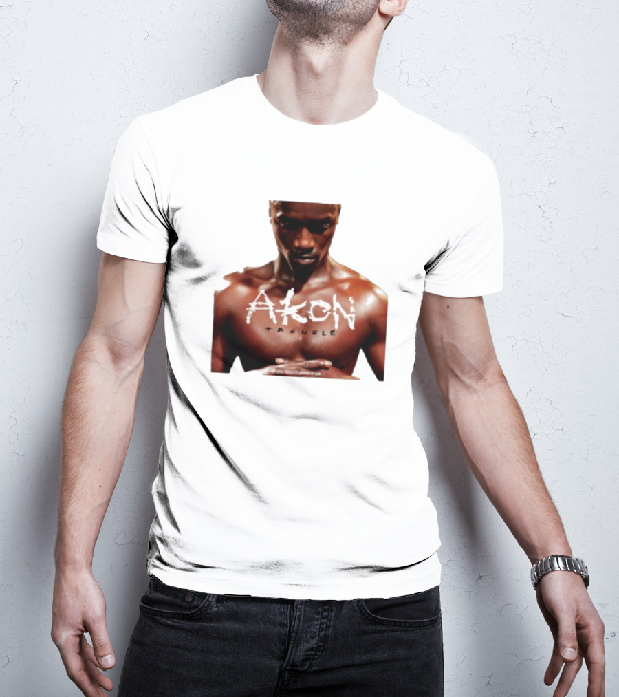 Akon Trouble Album Cover Image T-Shirt