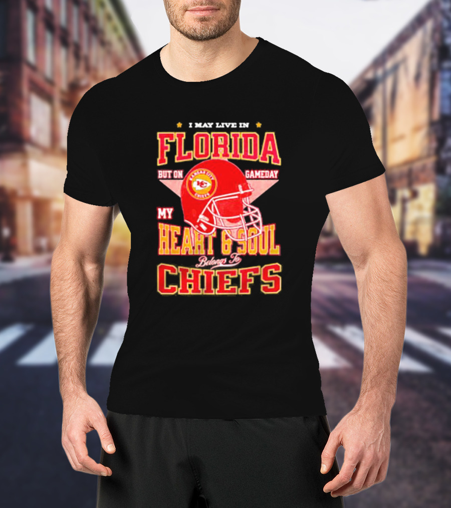 Florida Gameday Heart And Soul Belongs To Kansas City Chiefs T-Shirt
