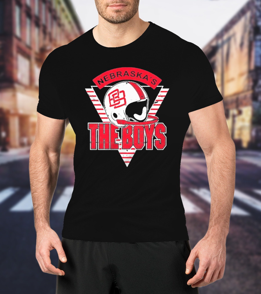 Nebraska’s Bussin' With The Boys Football Helmet Icon The Boys T-Shirt