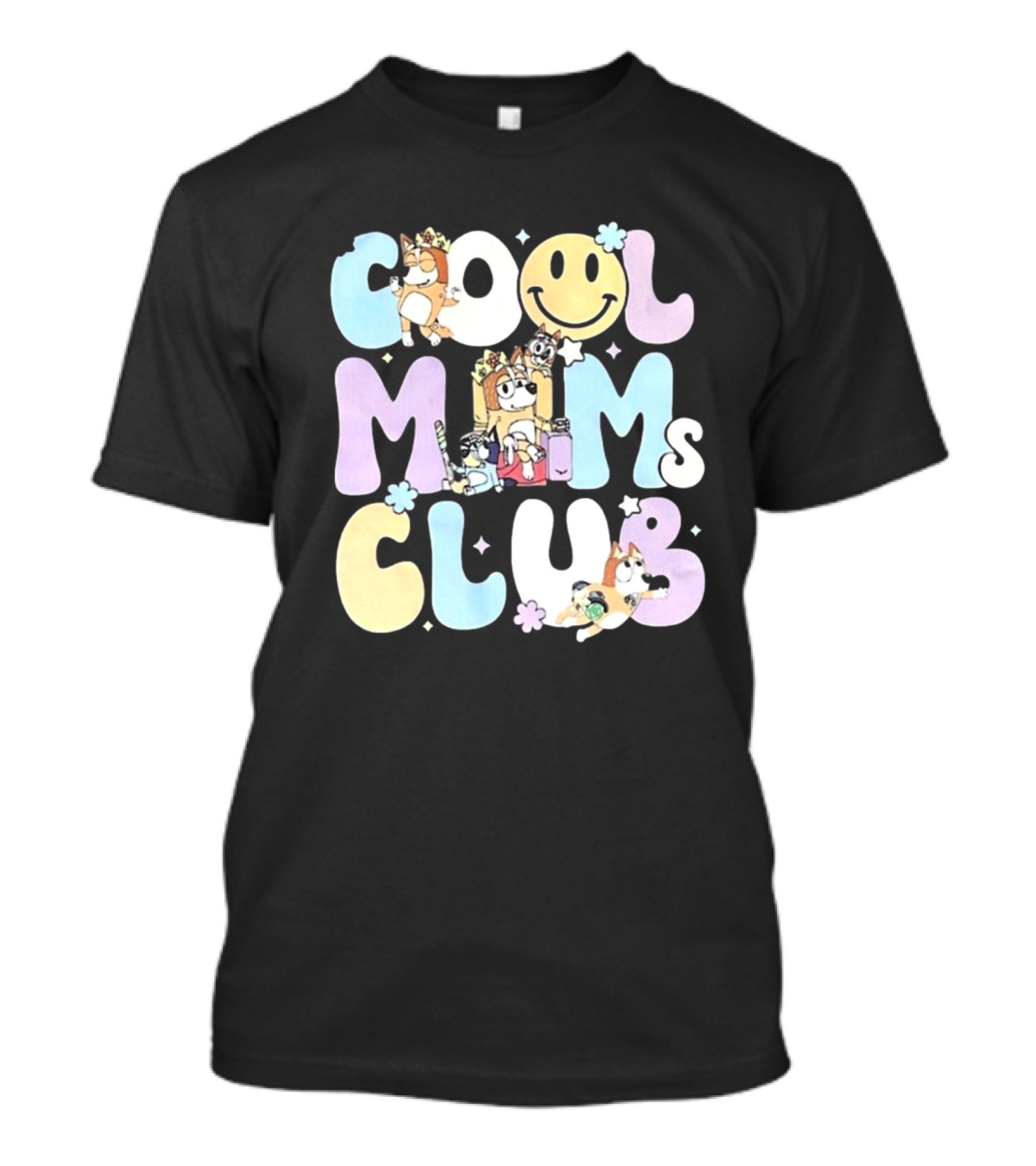 Cool Moms Club Mama Smile Happy Characters T-Shirt