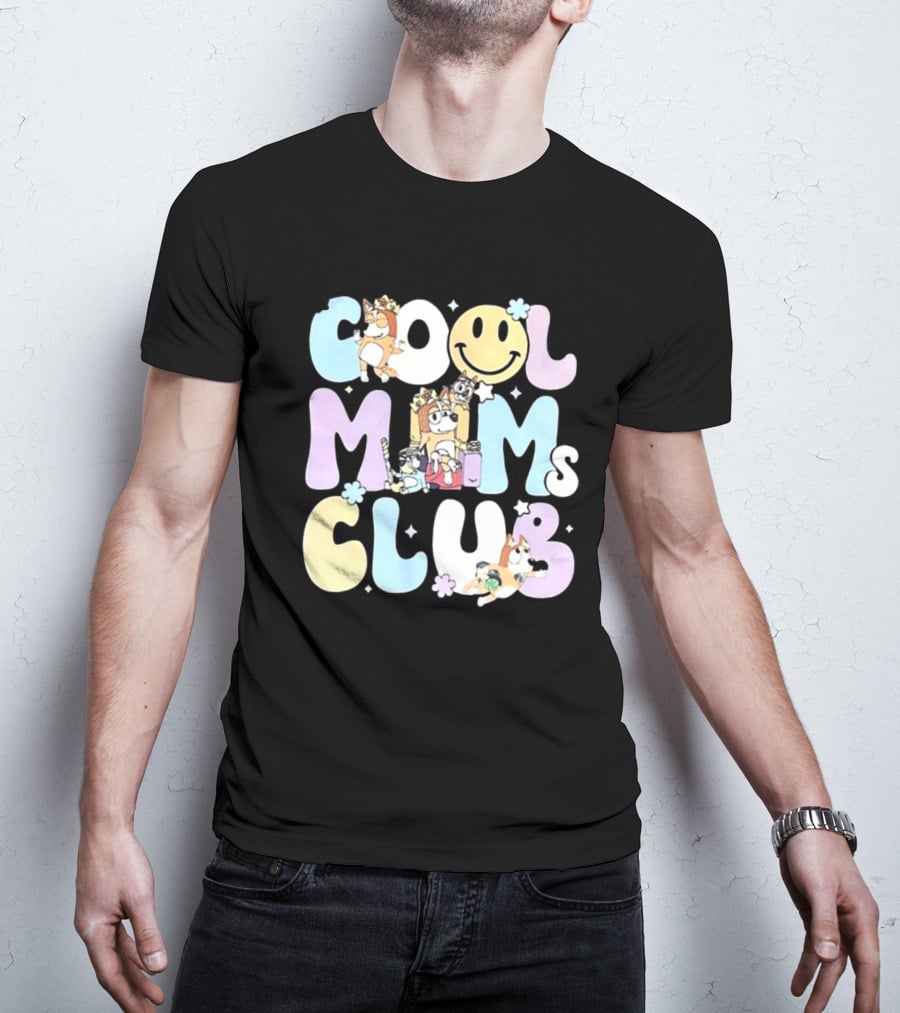 Cool Moms Club Mama Smile Happy Characters T-Shirt