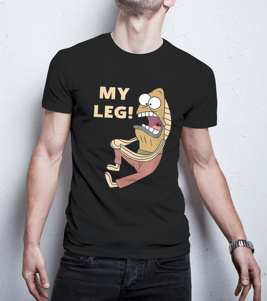 Thebaddestmitch Fred Fish My Leg Scream Character Spongebob Meme T-Shirt